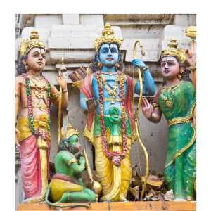 Lord Ram with Sita, Lakshman and Hanuman Ji